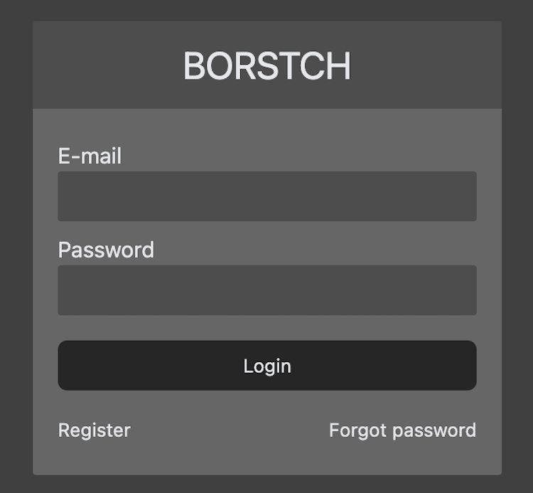 Login with Borstch