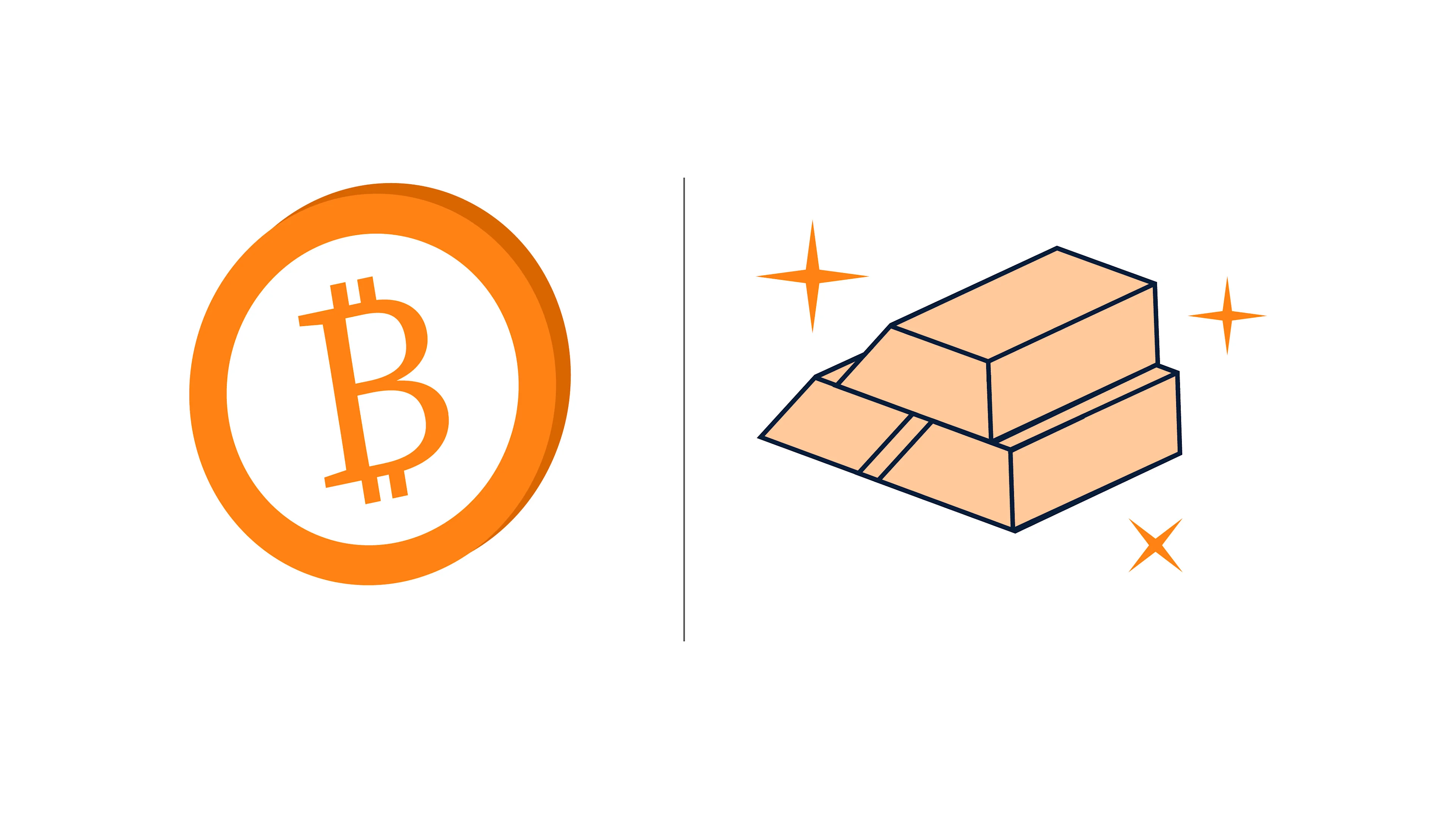 البيتكوين مقابل الذهب