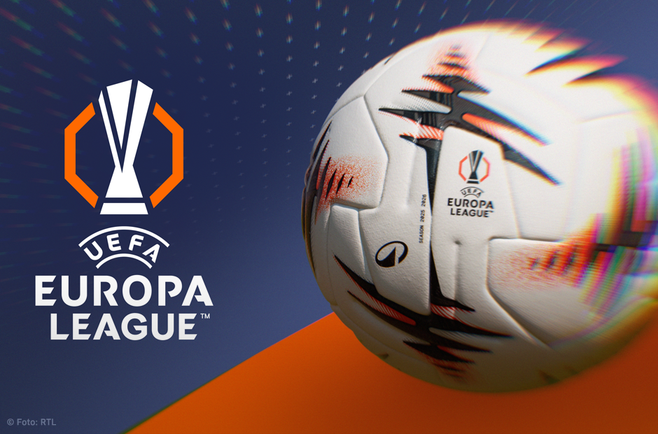 Europa League Logo mit Pokal 2026 bei RTL