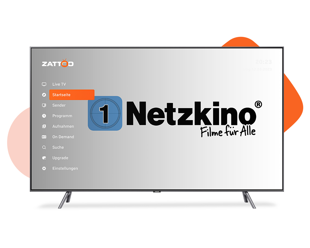 Netzkino Logo auf Smart TV