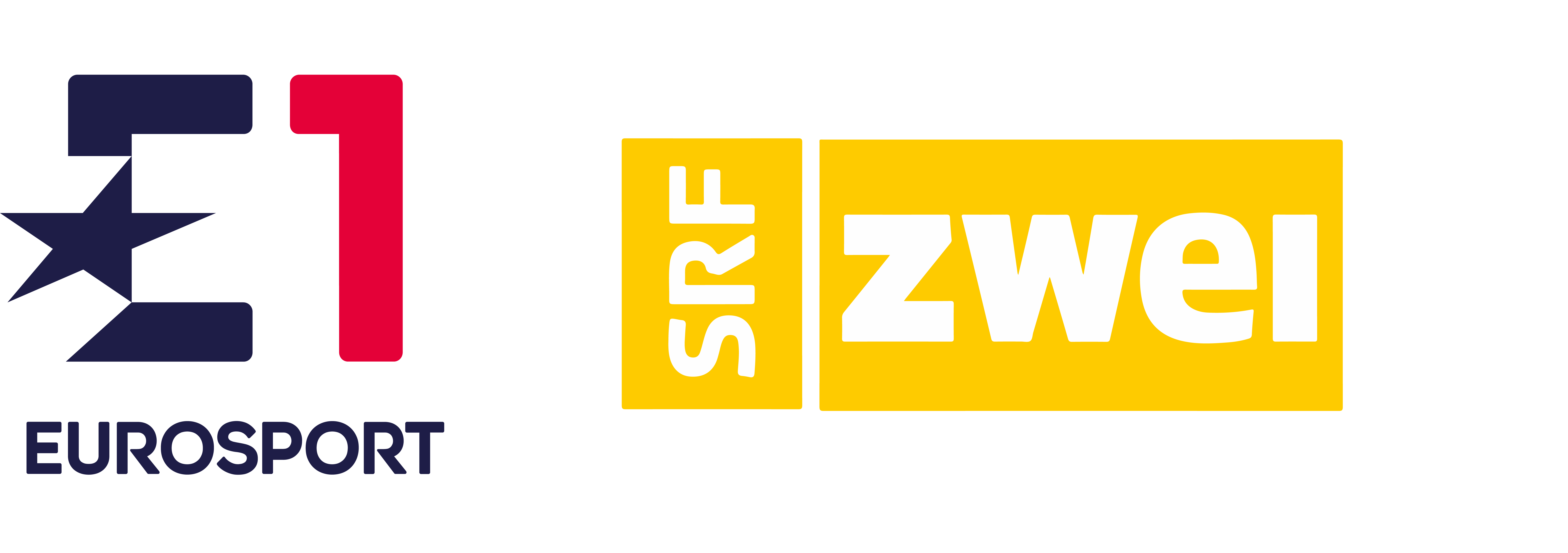 Eurosport Schweiz + SRF zwei Logos