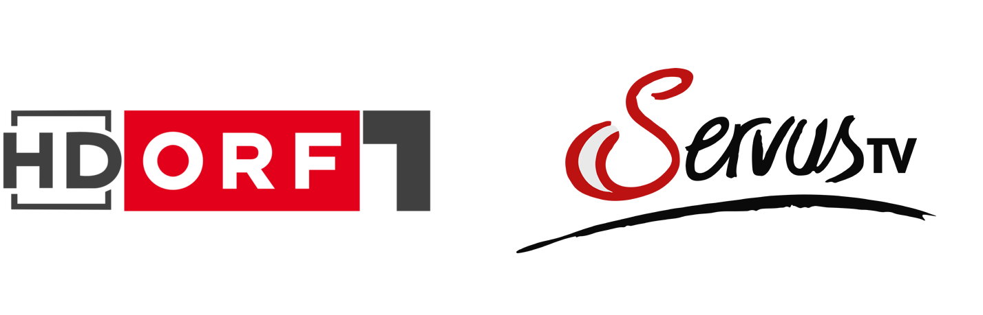 ORF 1 und ServusTV Logo