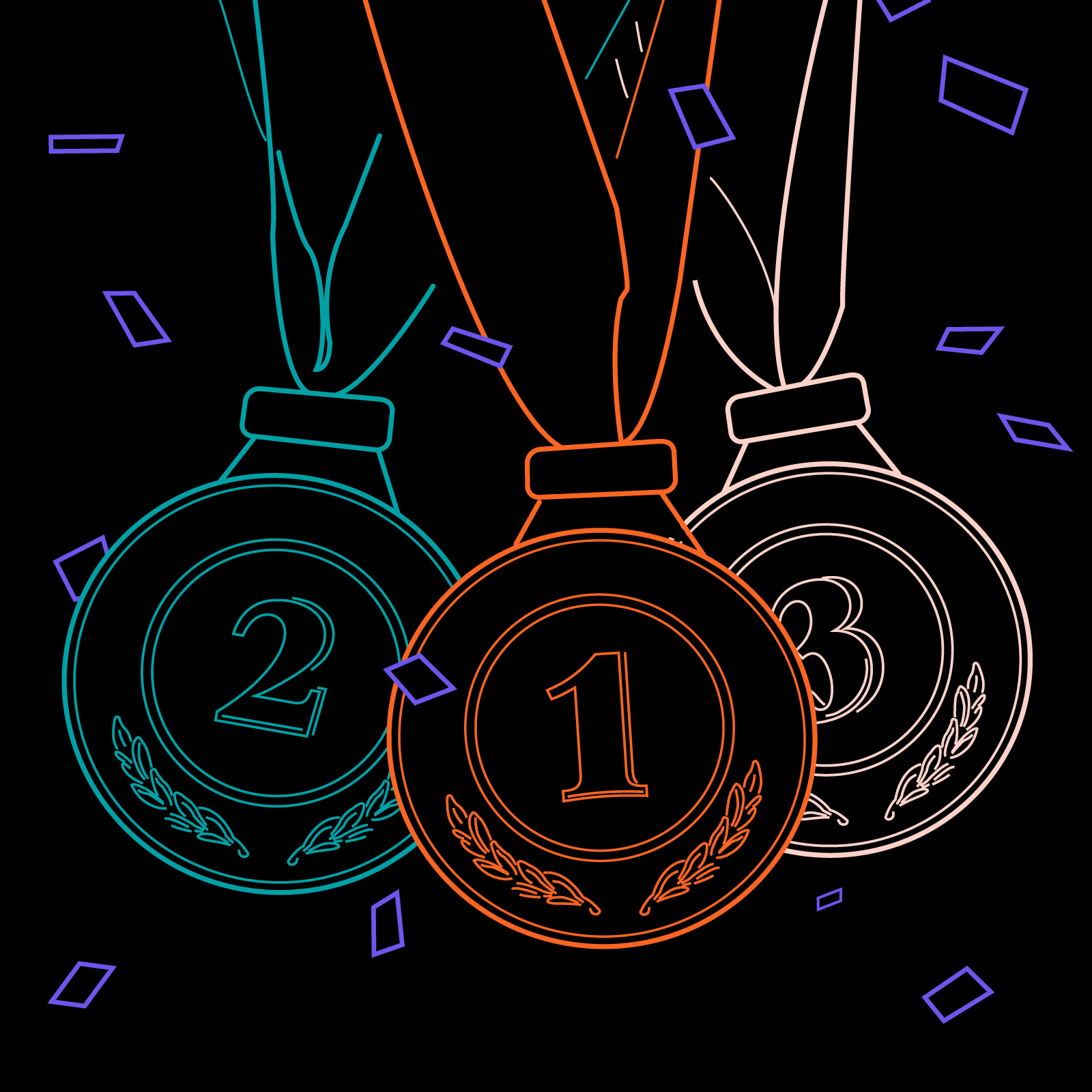 Illustrated medals