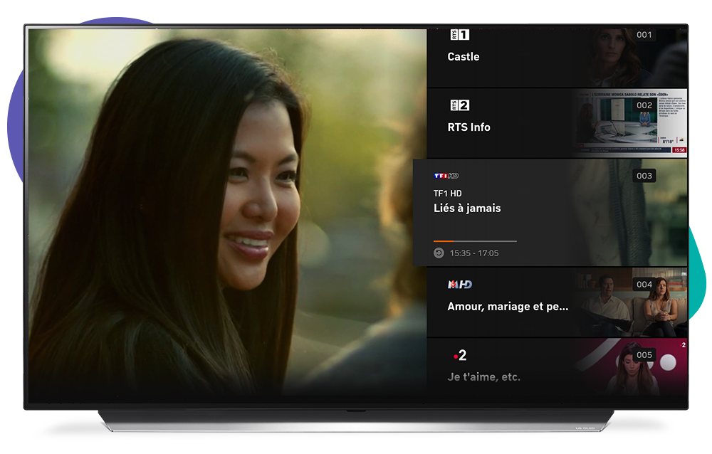 LG Smart-TV avec l'application de Zattoo App