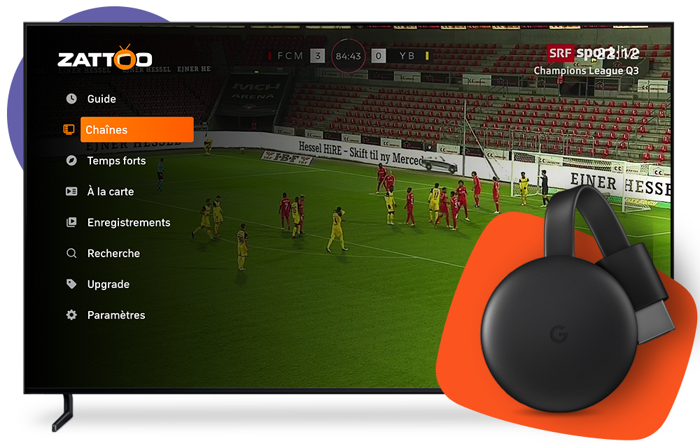 Google Cast et Molotov - L'application Chromecast pour regarder la TV