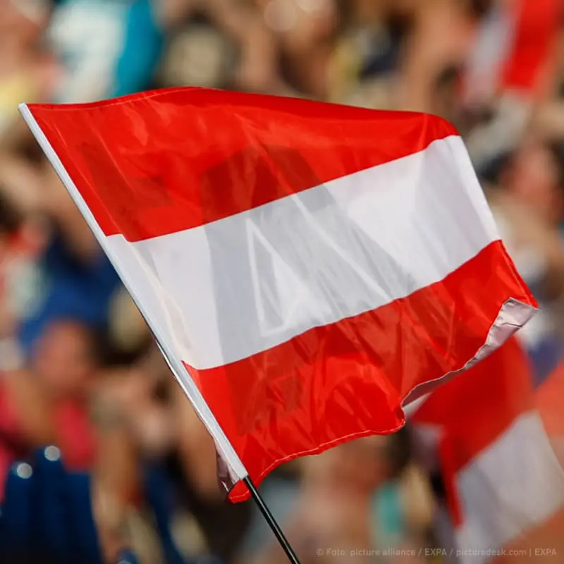 EURO 2024 EM 2024 Österreich Flagge