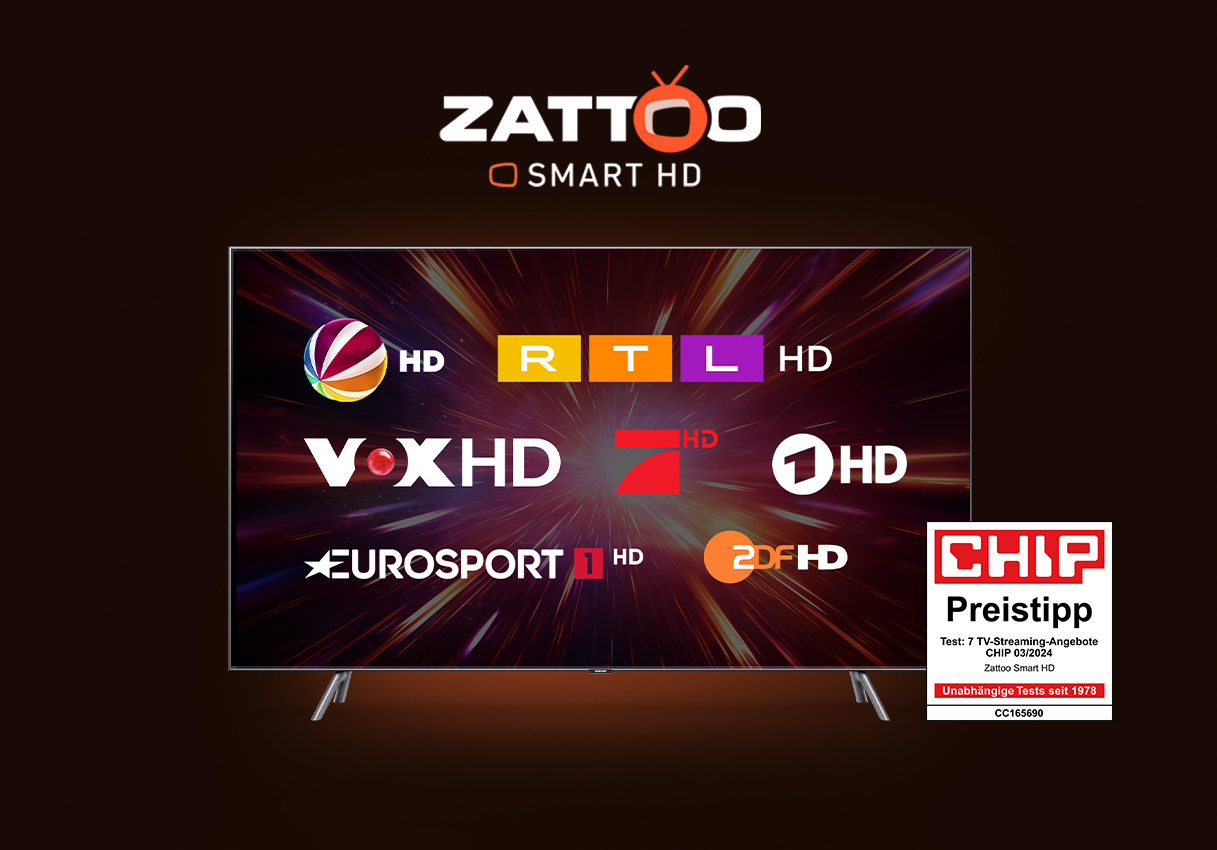 Zattoo Smart HD key visual with new banner