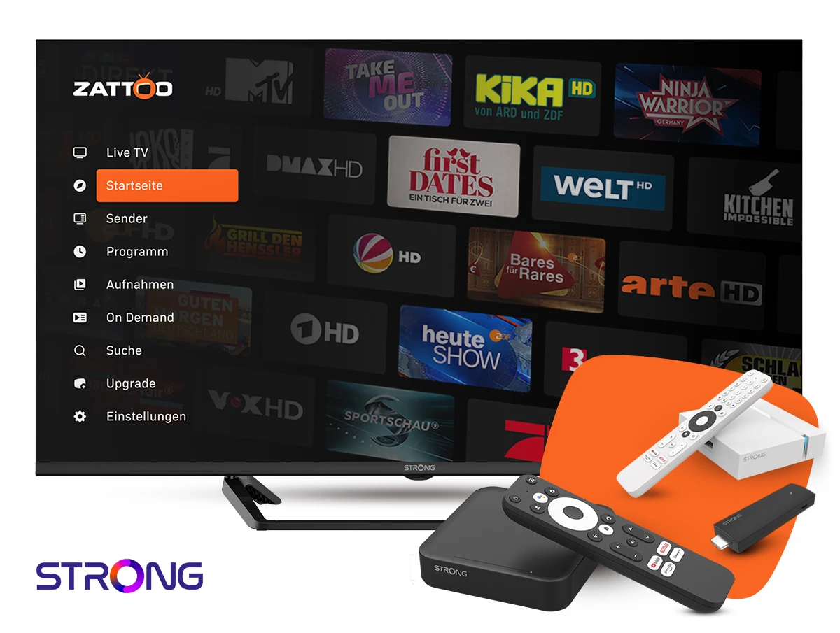 Strong Smart TV und Streaming Geräte DE