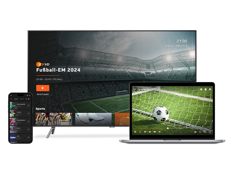 Zattoo Fußball-EM 2024 Livestream Geräte