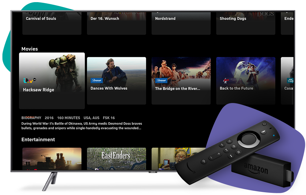 Live tv on discount amazon fire tv