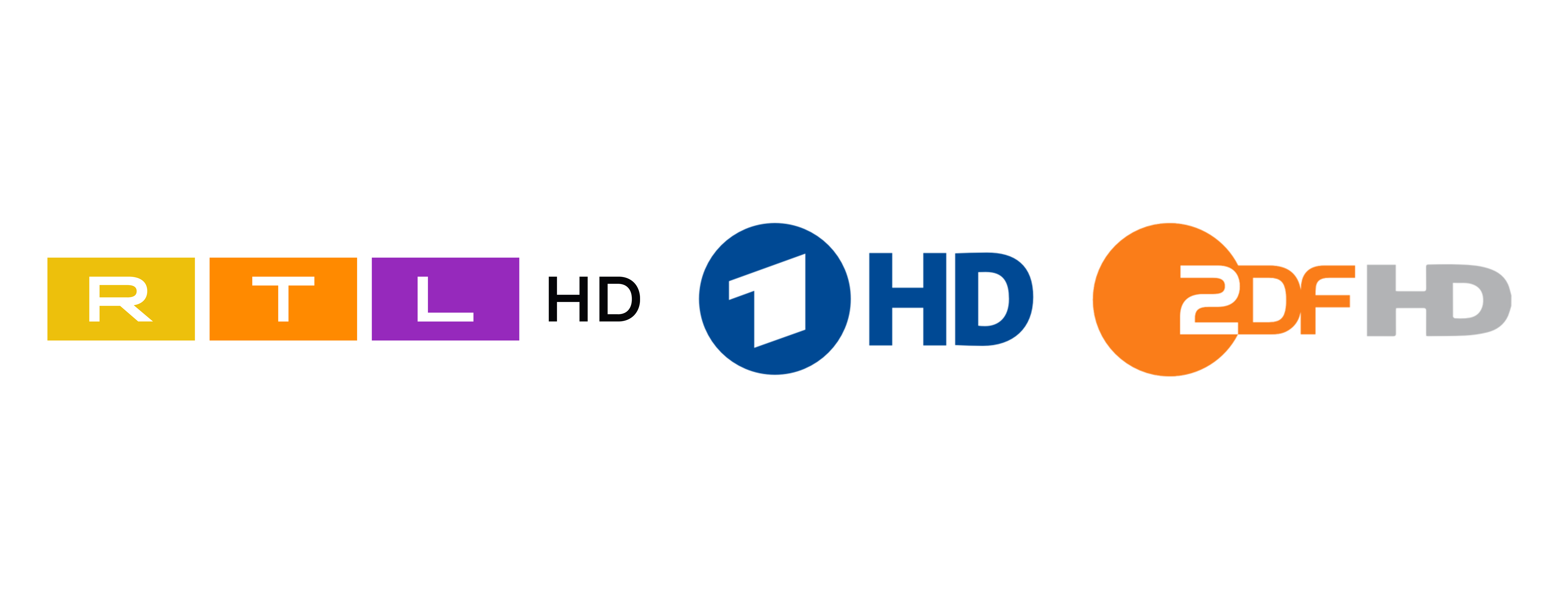RTL, ARD, ZDF Logos