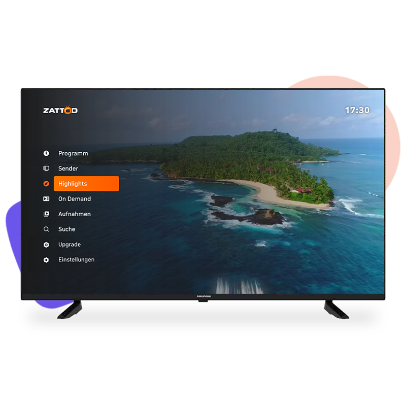 Grundig Smart-TV mit Zattoo App