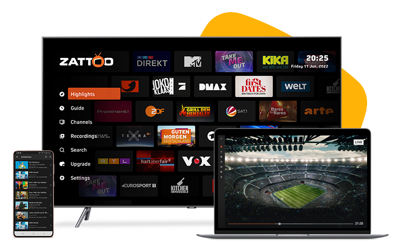 Devices with the Zattoo App