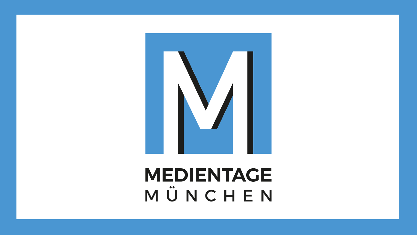 Logo der Medientage München auf weißem Hintergrund