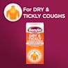 Image showing packshot of Dry & Tickly with the title: For dry & tickly coughs