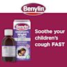Image showing BenylinChildren’s Night Coughs Medicine with the claim: Soothe your infant's cough fast