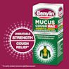 Image showing packshot of Benylin Mucus Cough Max Honey & Lemon with the caption: Unbeatable strength cough relief