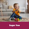 Image showing a kid with the caption: sugar free