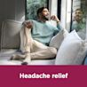 Image of a man with the claim: Headache relief