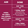 Image showing Benylin Day & Night Tablets dosage