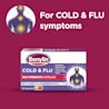 Image showing packshot of Benylin Cold & Flu Max Strength Capsules with the title: For cold & flu syptoms