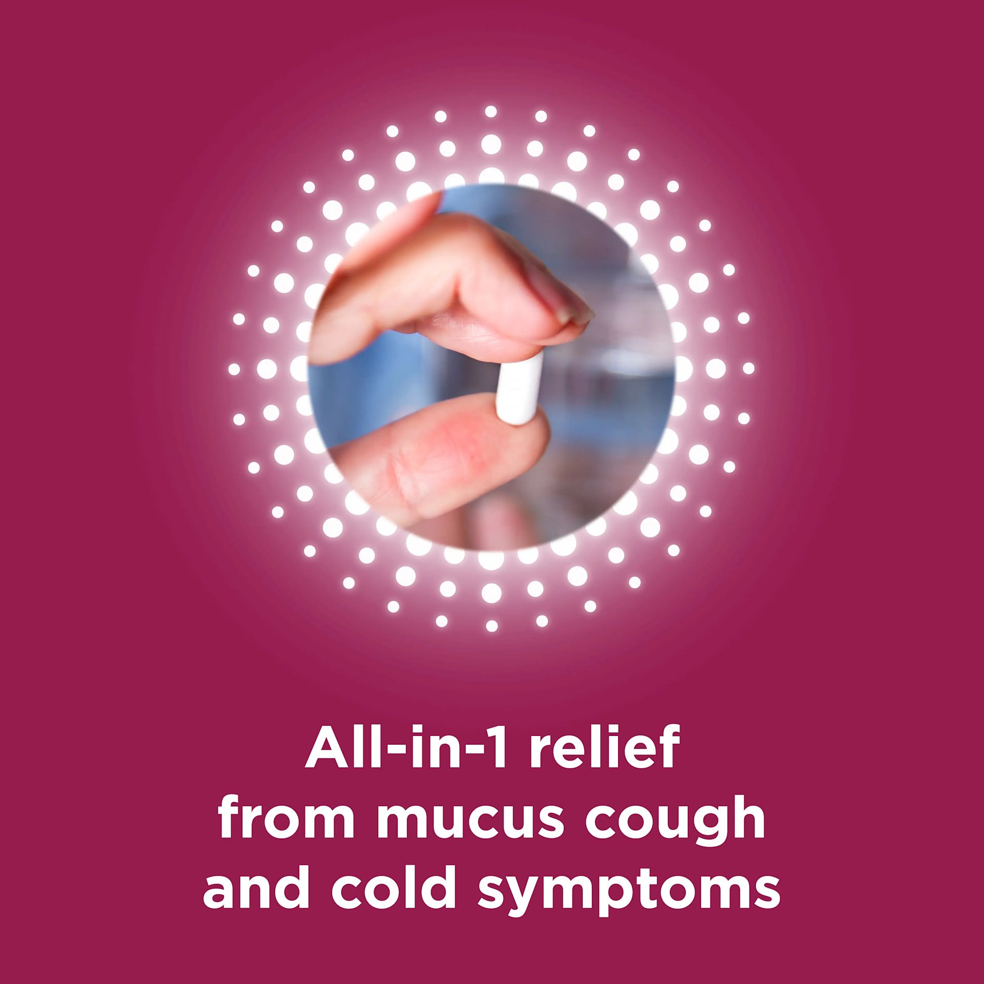 All-in-1 relief from mucus cough and cold symptoms
