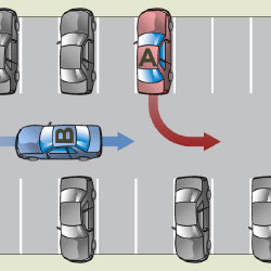 Reverse-from-a-parking-spot-reverse-in-lane
