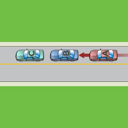 Rear-end-crash-involving-three-or-more-vehicles