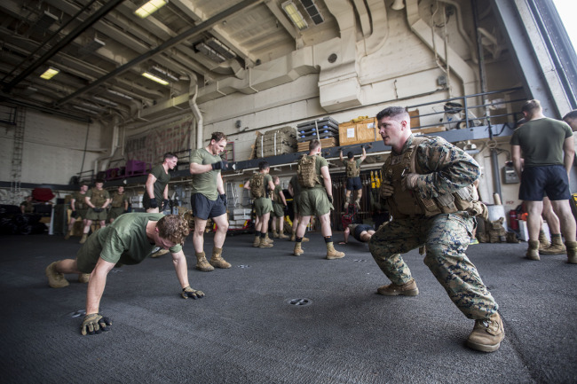 Militaries training CrossFit