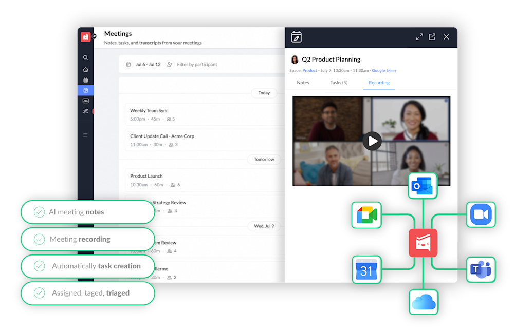 Turn every meeting into organized work