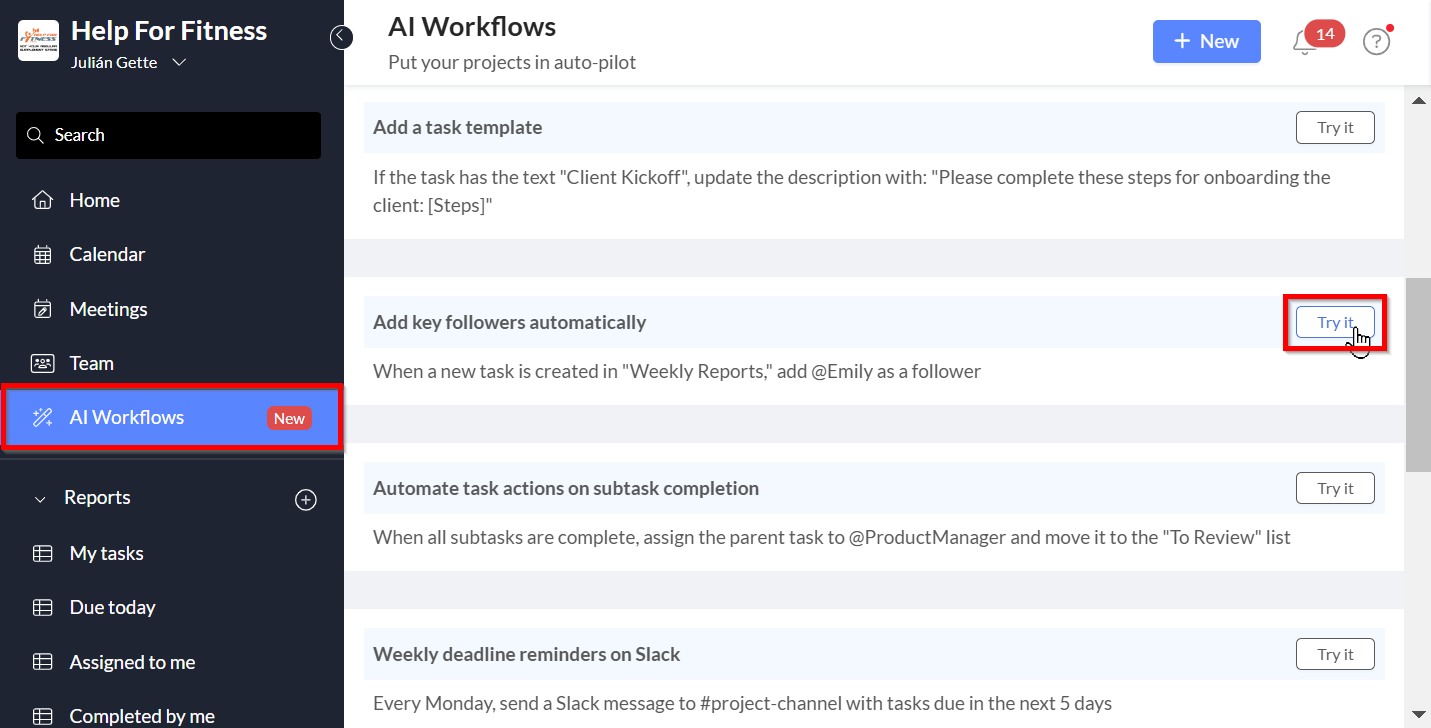 ai worflow example 1