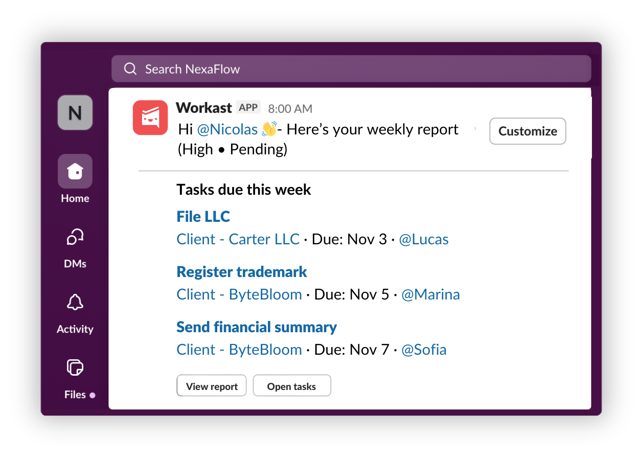 Stay informed without checking another tool
