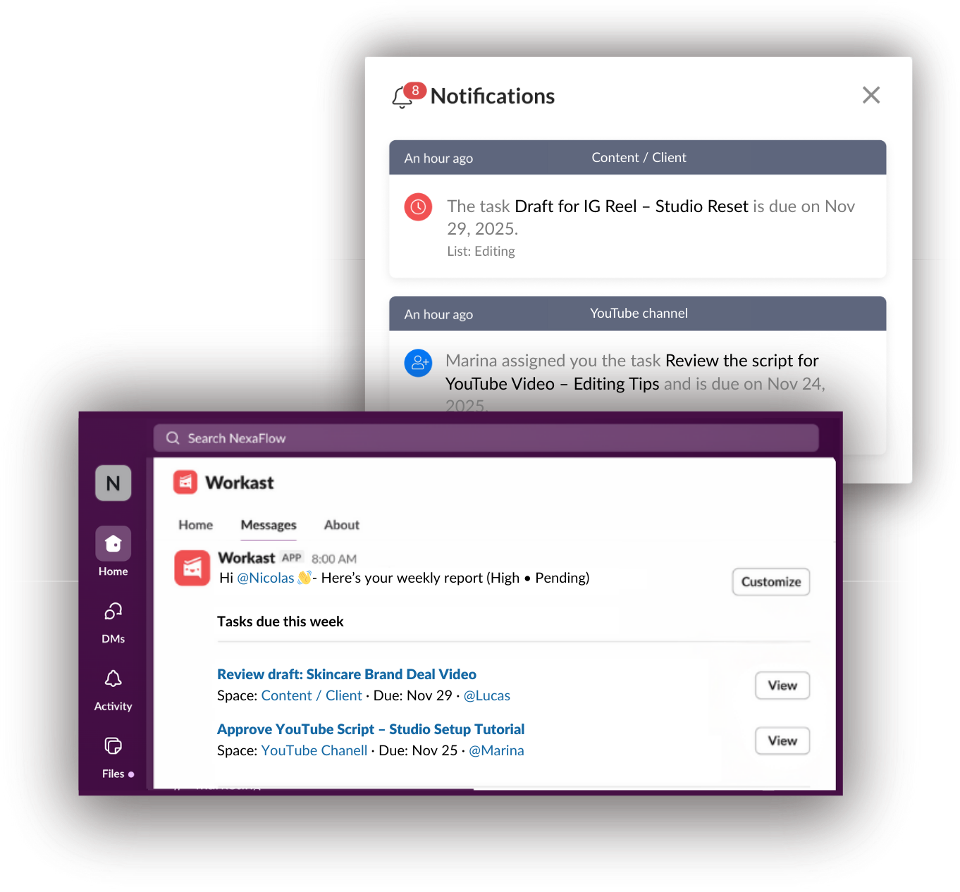 Review and approval reminders