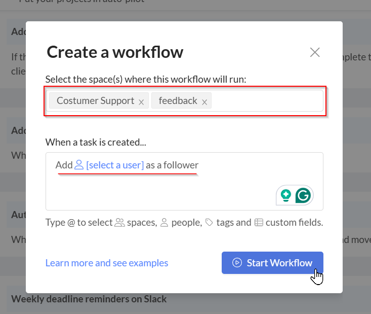 woerkflow example 2