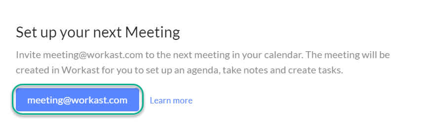 How to create and use Workast Meetings 2