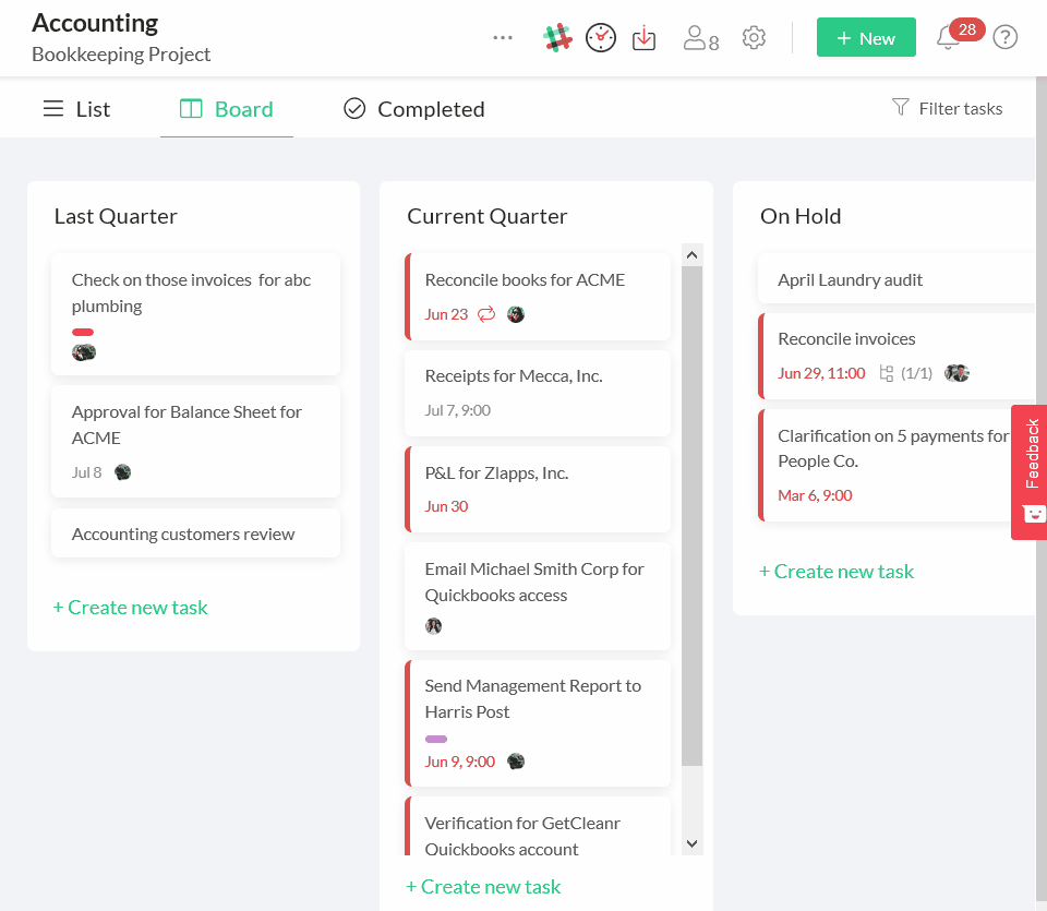 Drag and drop kanban board