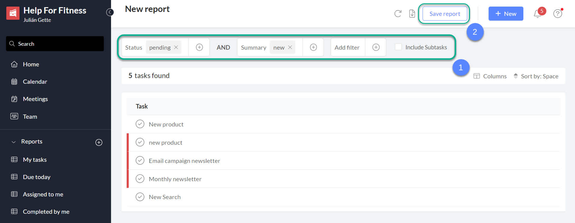 Saved Searches and Exporting Search Results 3