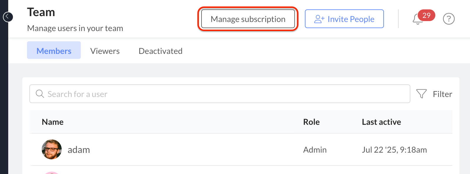 manage subscription 2026