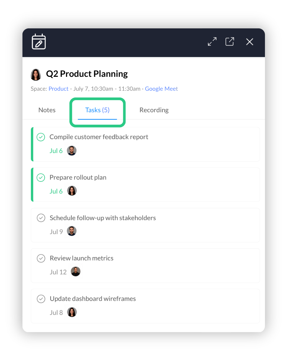 Turn conversations into actionable tasks
