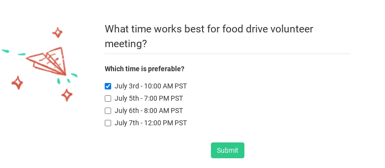 how to create a poll in Slack