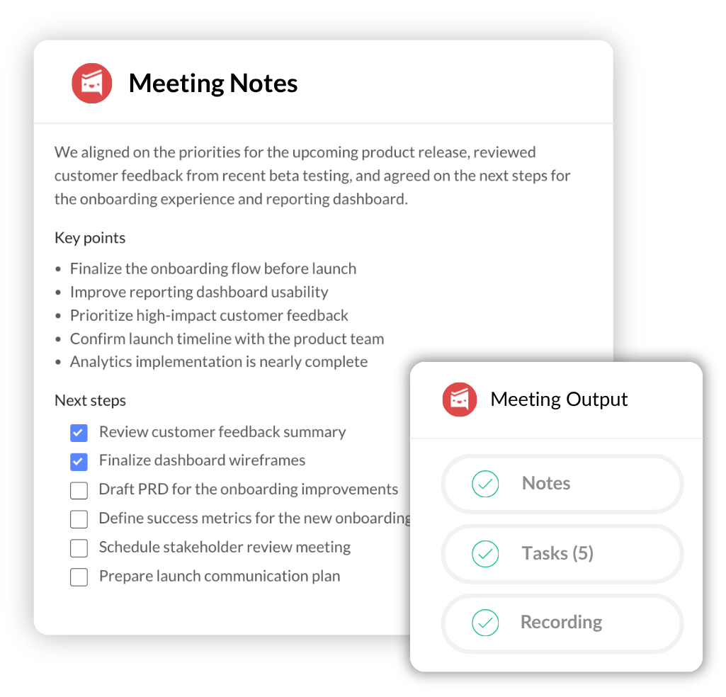 Everything your team needs after every meeting