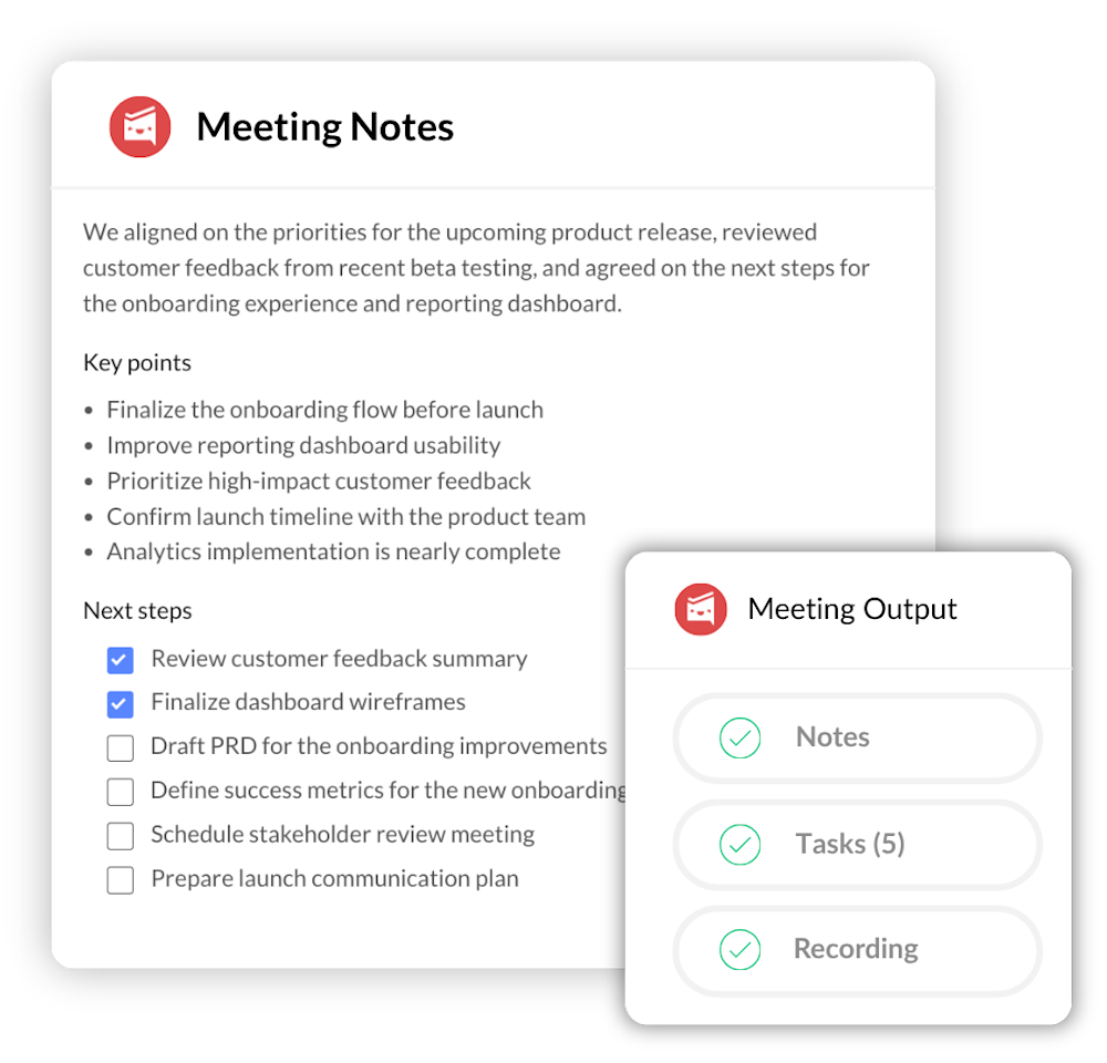 Everything your team needs after every meeting
