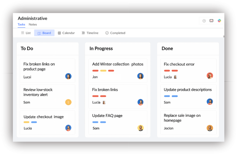 Website updates, tracked