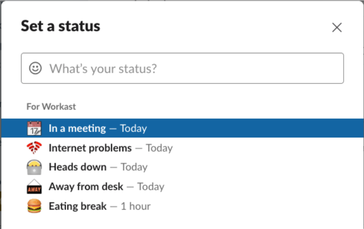 Slack Status