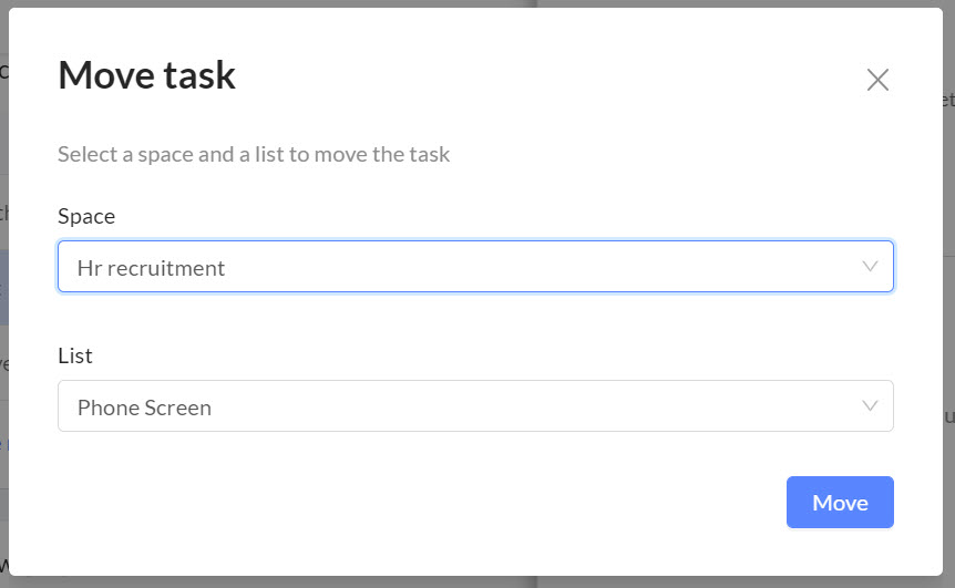 Moving Tasks | Help Center | Workast