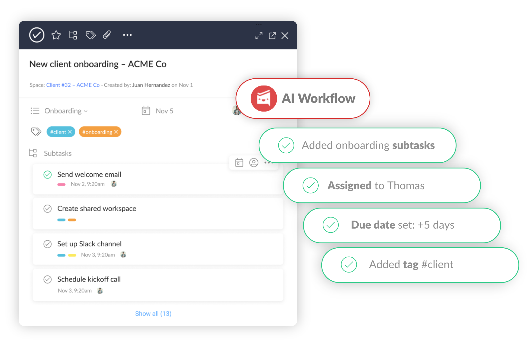 AI Workflows that automate repetitive work