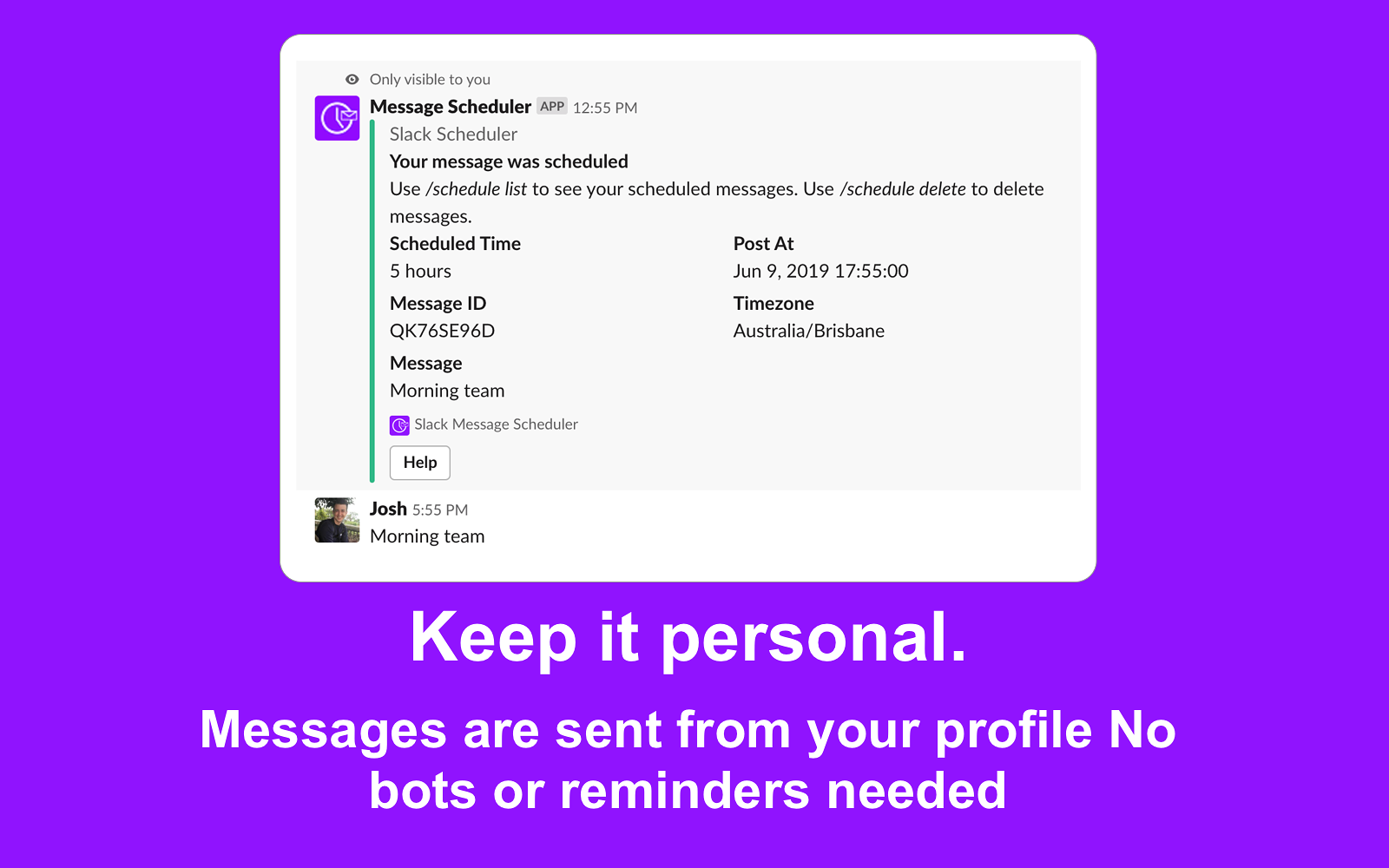 Message Scheduler - Slack