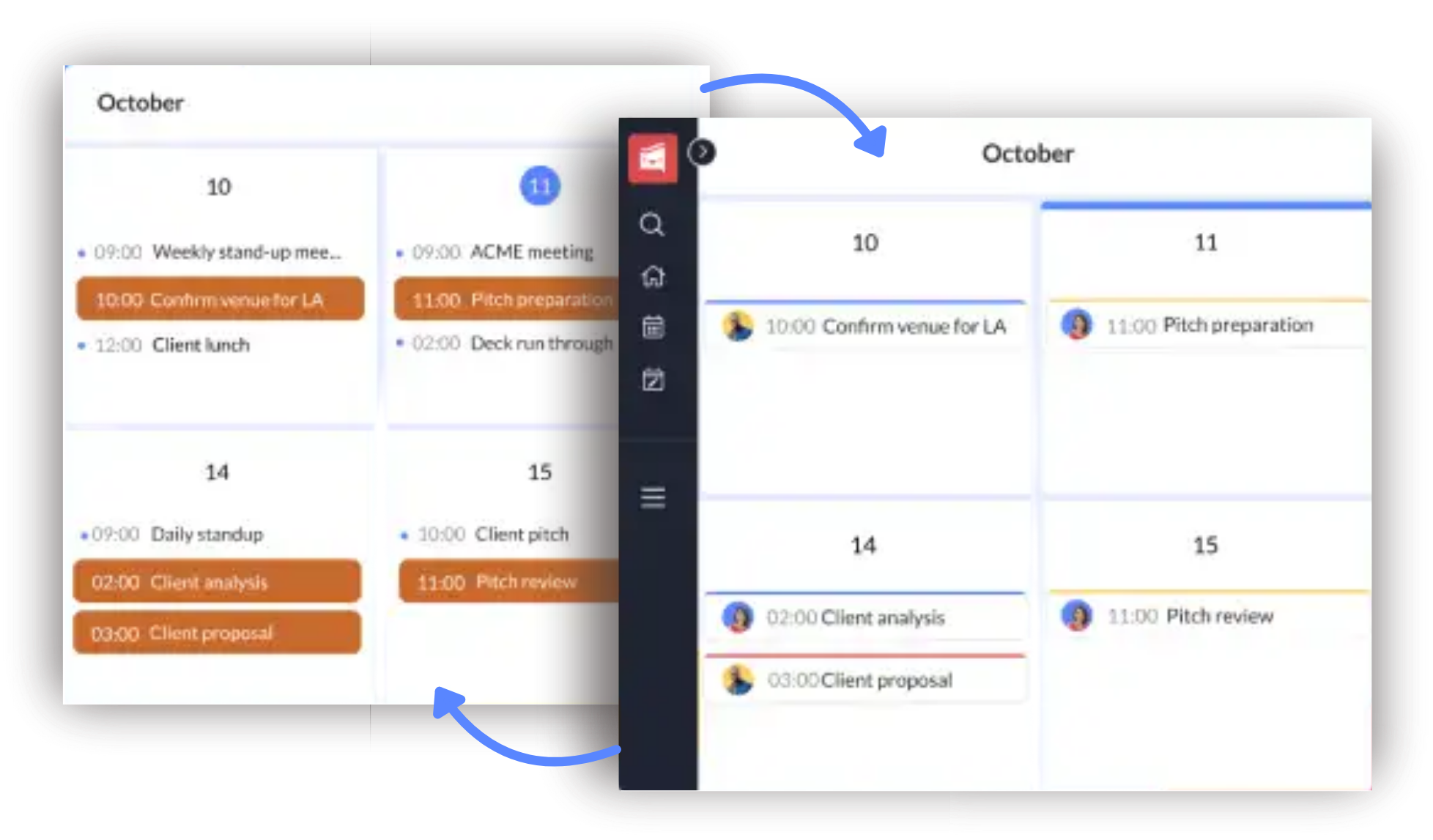 Calendar sync, simplified