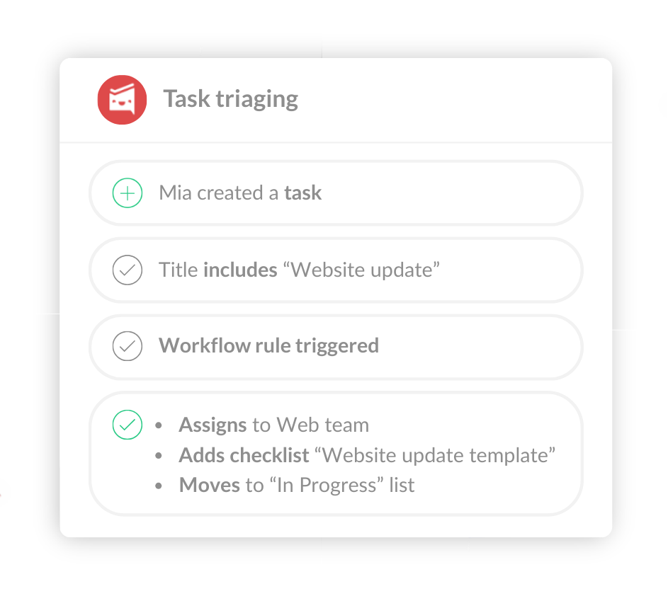 Automatically organize tasks as they come in