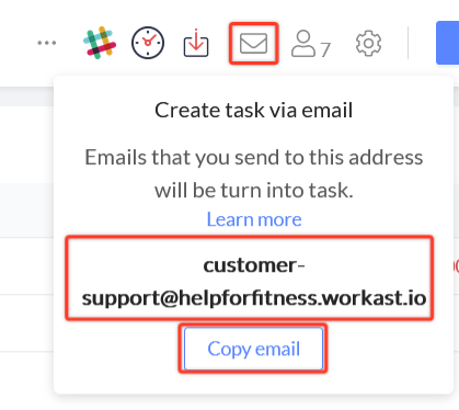 use email integration to collect agency data in Slack